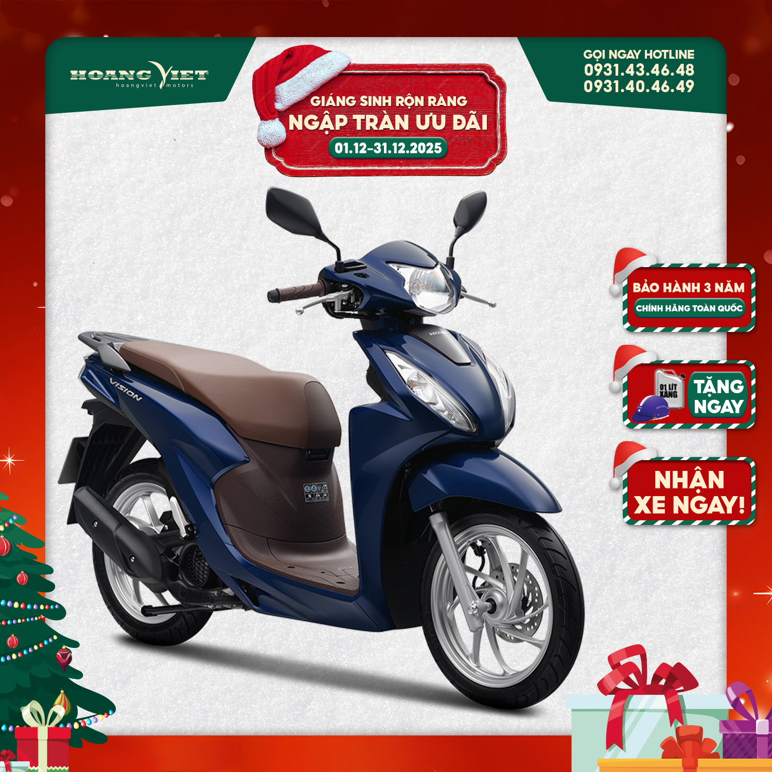 Xe Máy Honda Vision 2025 - Phiên Bản Cao Cấp