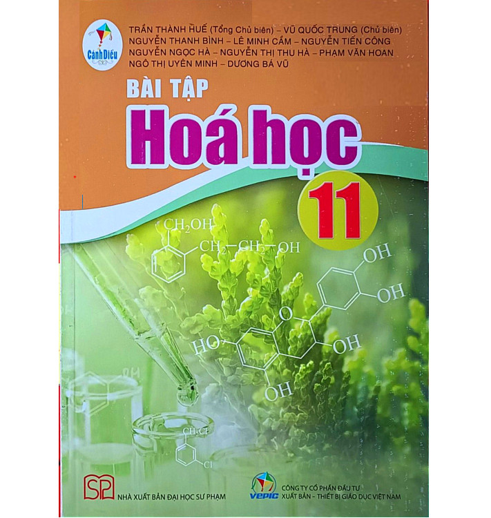 Sách - Bài tập Hóa Học 11 Cánh Diều và 2 tập giấy kiểm tra kẻ ngang vỏ xanh