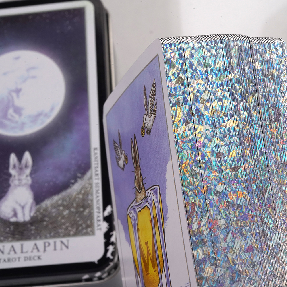 [Mạ Cạnh] Bộ Bài Tarot Lunalapin Hộp Thiếc Mạ Cạnh 78 Lá Tặng File Tiếng Anh Và Đá Thanh Tẩy