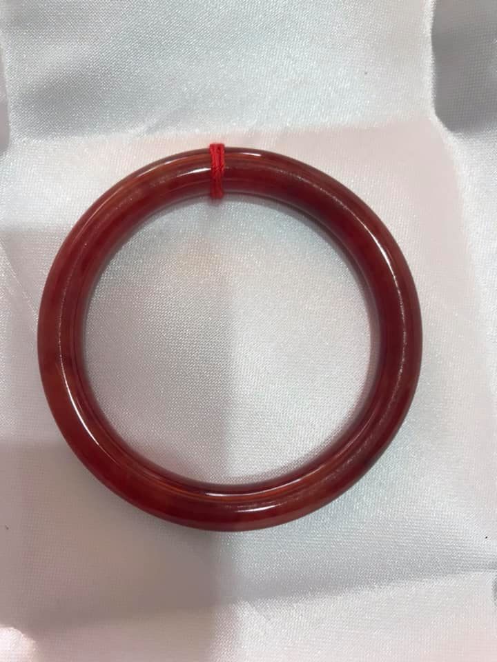 VÒNG ĐEO TAY NỮ ĐÁ CẨM THẠCH ĐỎ ĐẬM MỚI SIZE NHỎ 47MM NỮ HỎA THỔ MỆNH DƯỚI 48KG