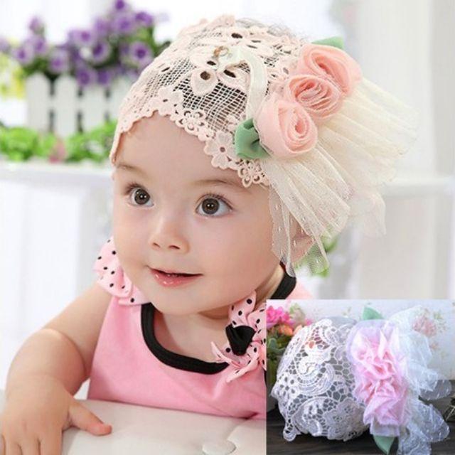 Băng đô hoa bản to bé gái