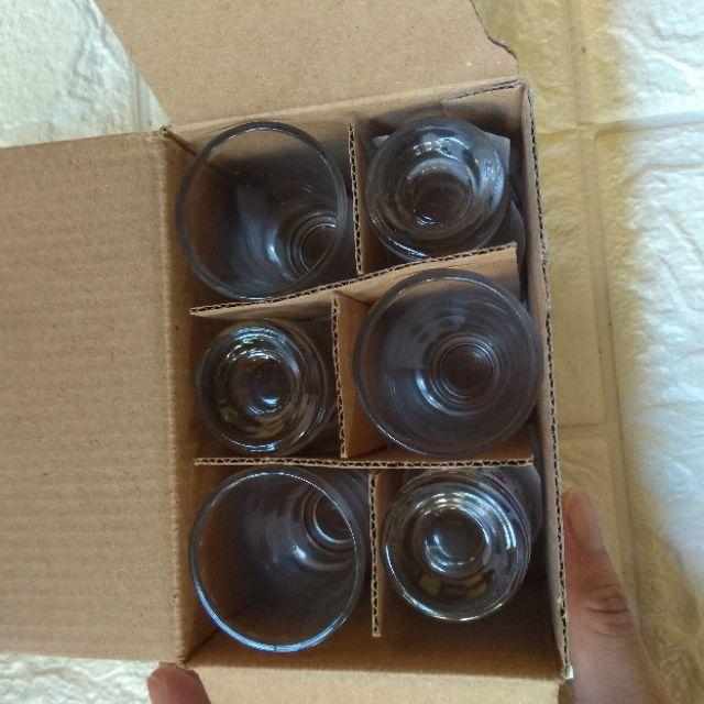 Bộ 6 ly uống rượu cao cấp chân dày