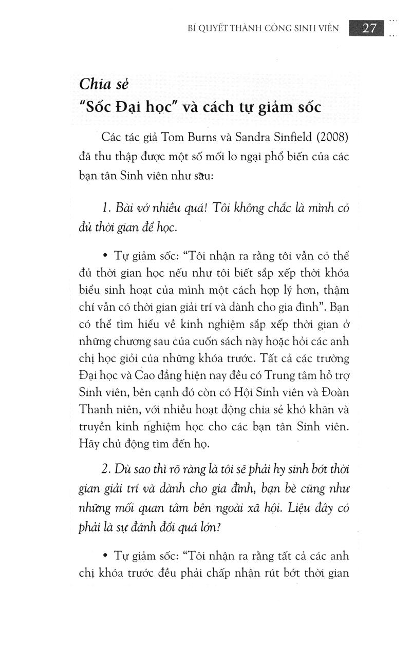 Bí Quyết Thành Công Sinh Viên (Tái Bản)