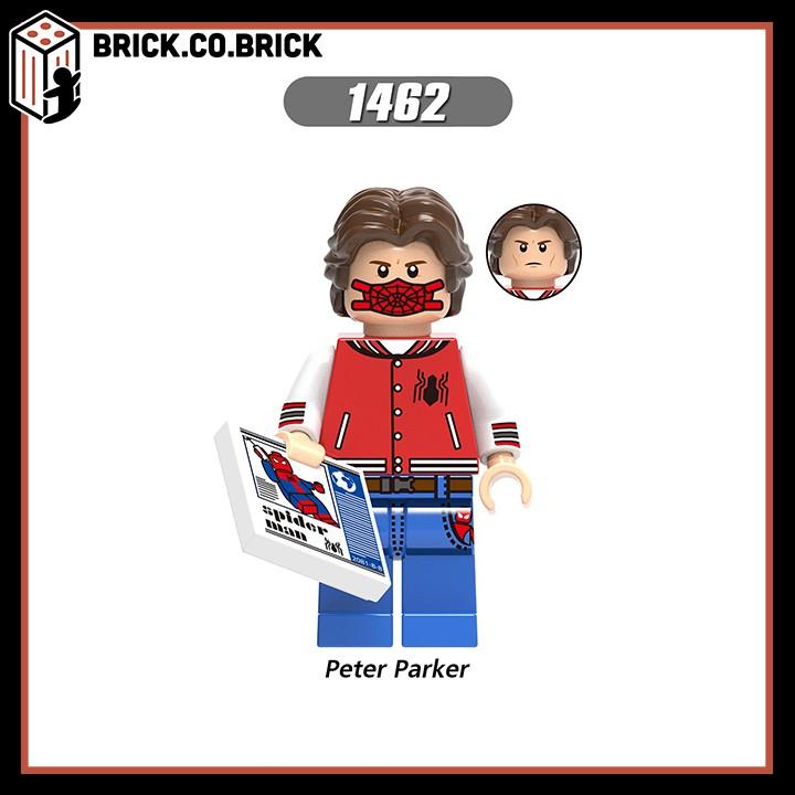 Xếp hình Lắp ráp minifig Siêu anh hùng Spider Người nhện Silk Knull Peter Parker trong Vũ trụ MCU X0282 - X-1464