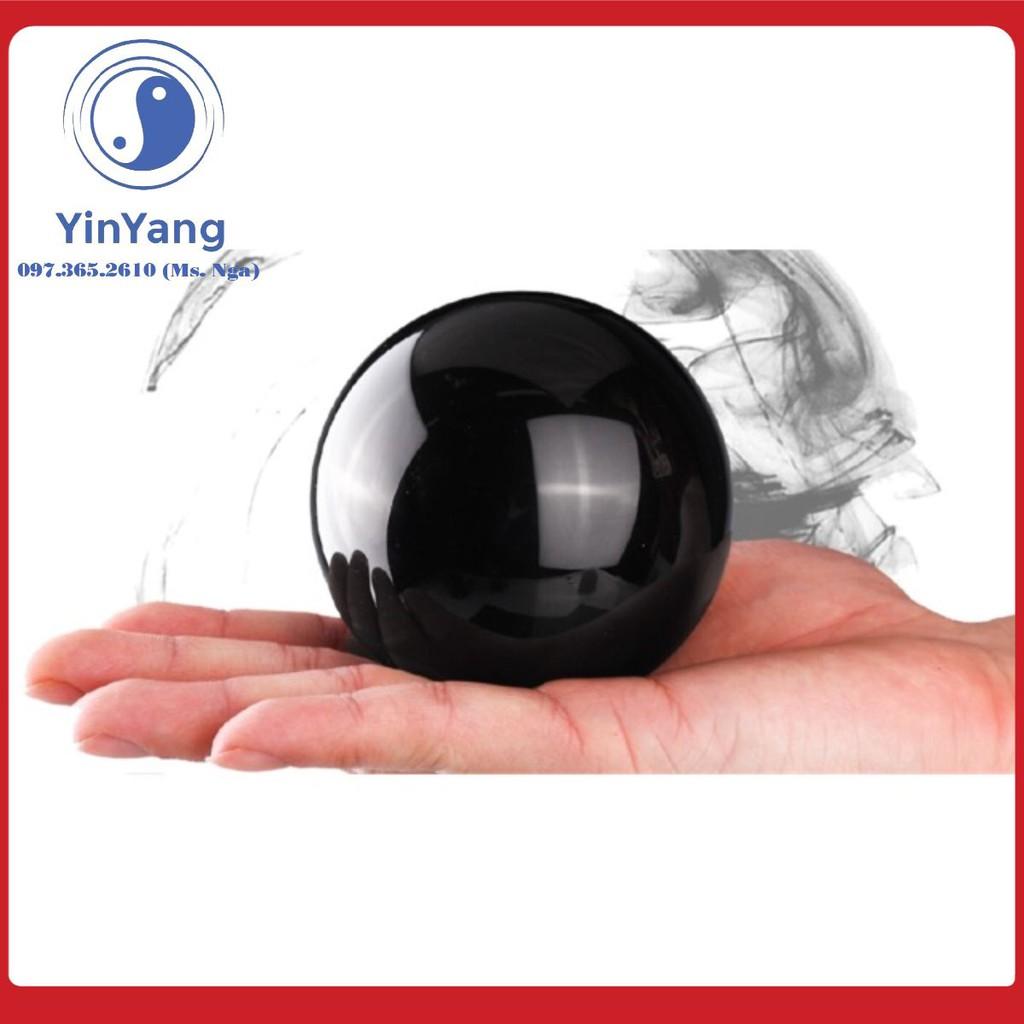 Cầu Pha Lê Phong Thủy Màu Đen 8cm 10cm