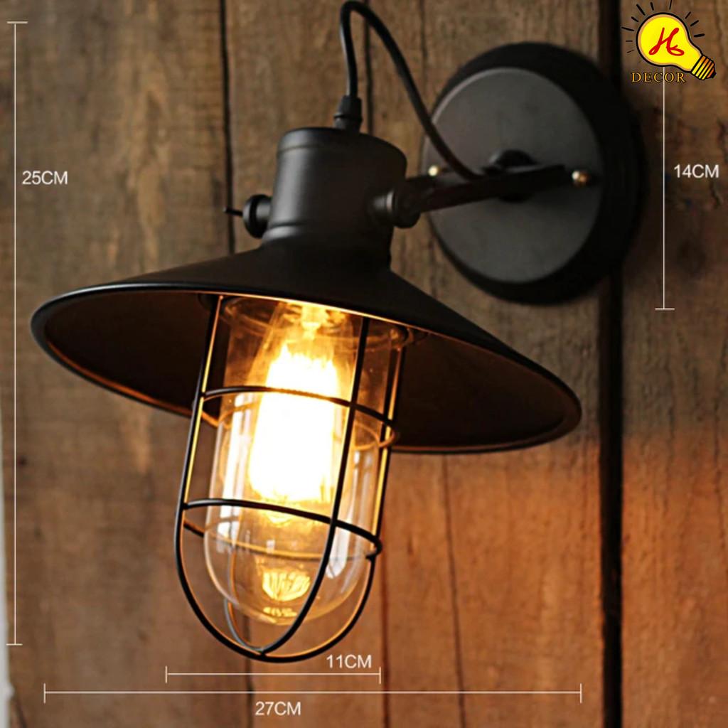 Đèn tường quán ca phê đèn tường vintage HQ màu  đèn rọi gắn tường đèn soi tranh deco trang trí phòng HQ DECOR (HÀNG NHẬP KHẨU)