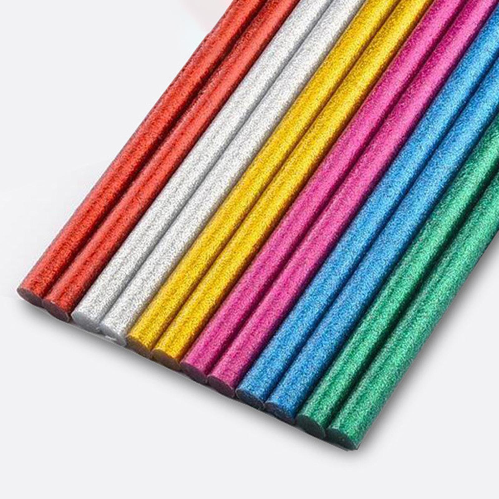 10x Colored Hot Melt Glue Sticks Color Hot Glue Sticks Glue Sticks for Cards DIY Sealing Holiday Craft