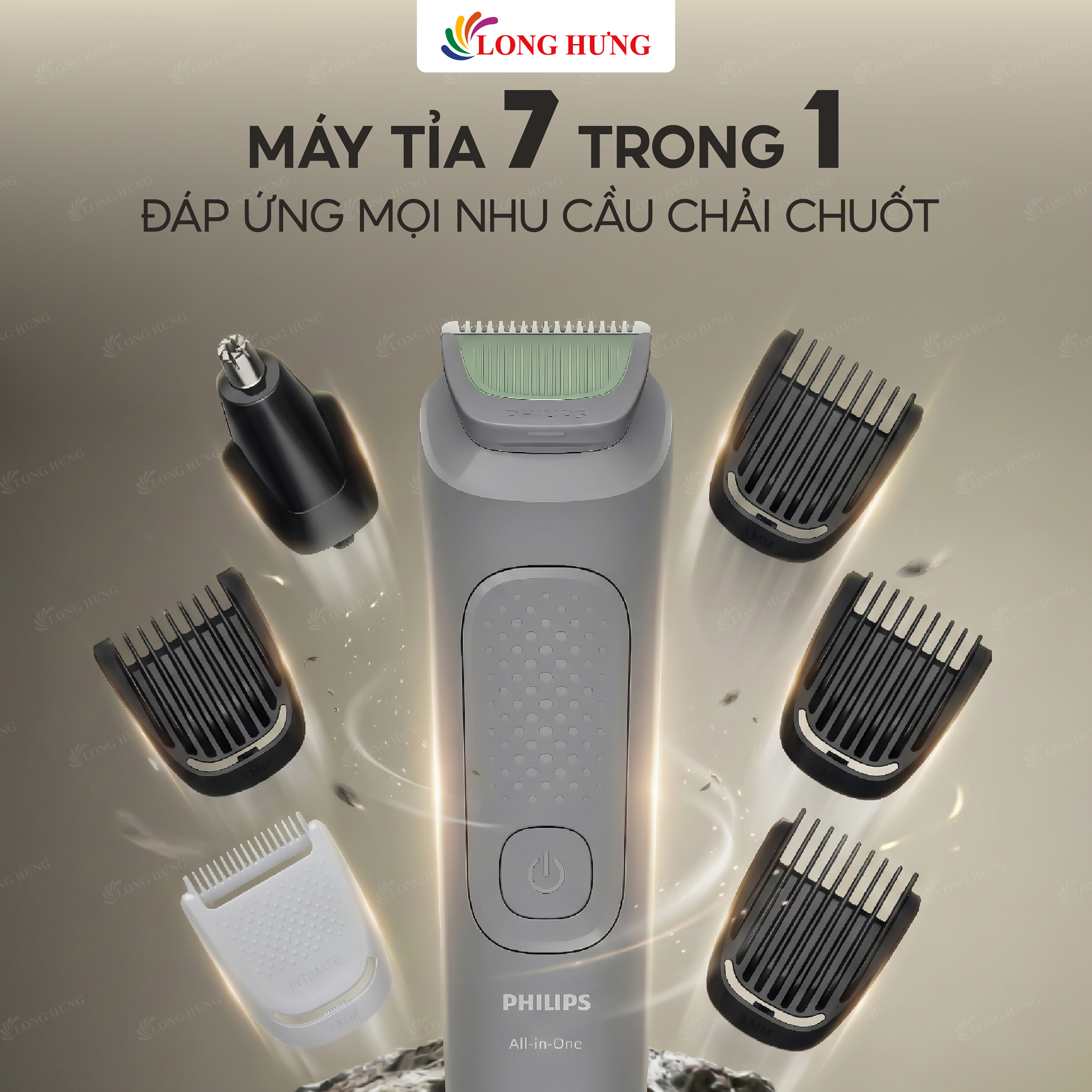 Tông đơ đa năng Philips All-in-One Trimmer 3000 Series MG3911/15 - Hàng chính hãng