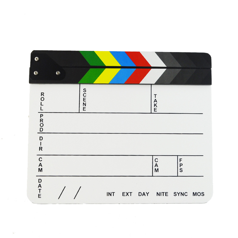 Bảng Đạo Cụ Quay Phim Action Clapper Board Colorful Đạo Diễn Sản Xuất Film