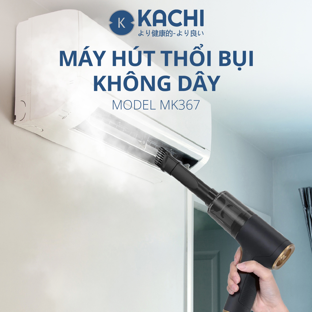 Máy Hút Thổi Bụi Không Dây MK367 kèm phụ kiện hút bụi - Hàng chính hãng