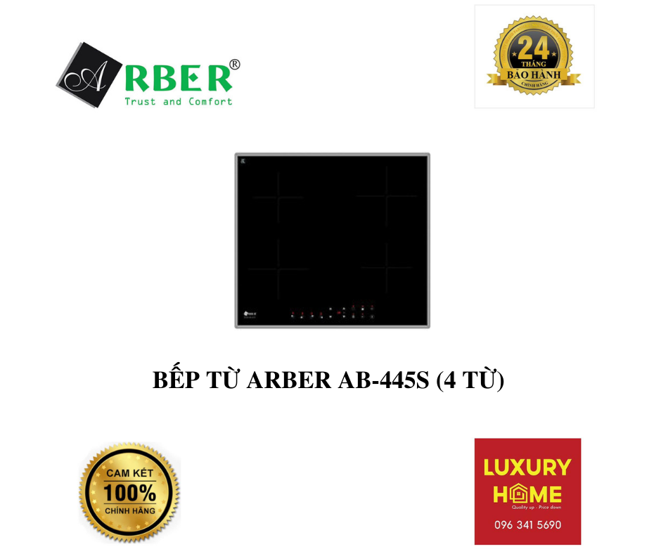 BẾP TỪ ARBER AB-445S (4 TỪ) - HÀNG CHÍNH HÃNG