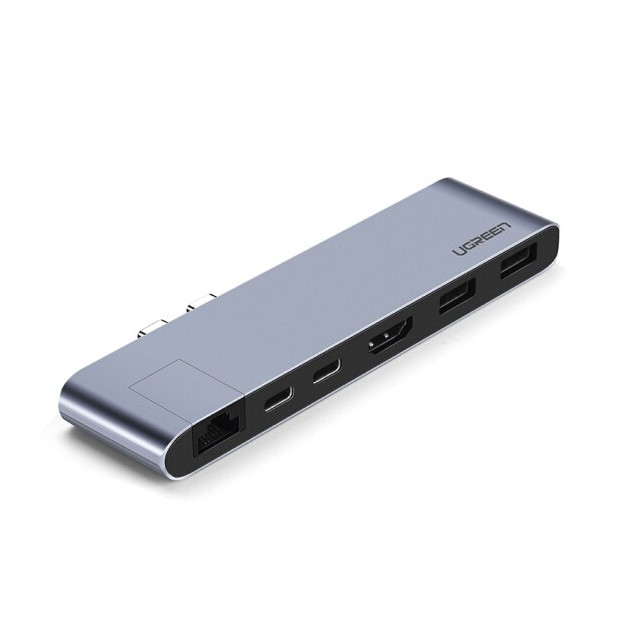 Thiết bị mở rộng USB type-C to HDMI/Lan Gigabit/Hub USB 3.0 Ugreen 50984 - Hàng Chính Hãng
