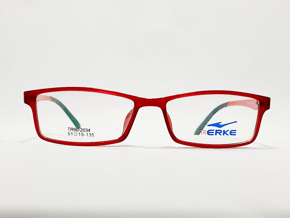 Combo gọng kính trẻ em ERKE 2034 - Đỏ