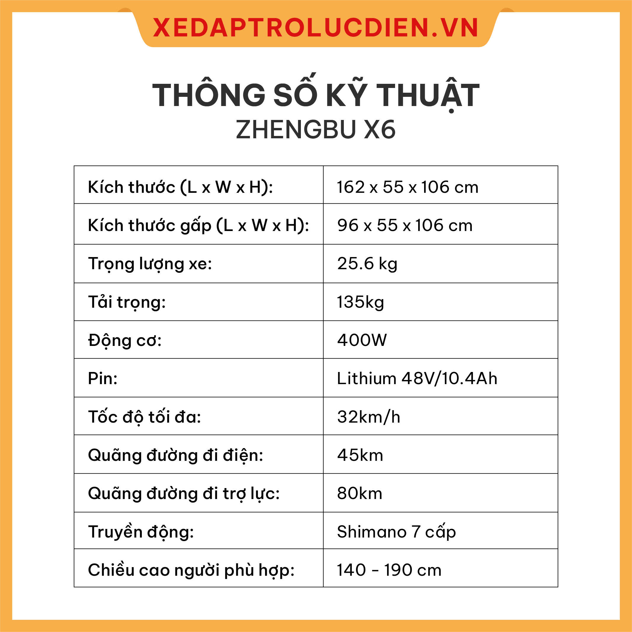 Xe đạp trợ lực điện Zhengbu X6 Giá – Ưu đãi – Dịch vụ tốt nhất