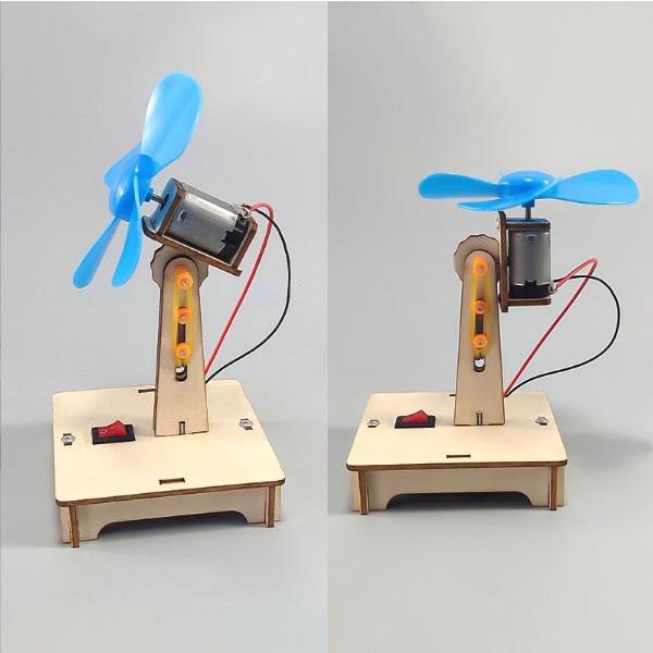 Mô hình quạt để bàn lắp ráp DIY WOOD STEAM - FAN MOTOR ️ FREESHIP ️