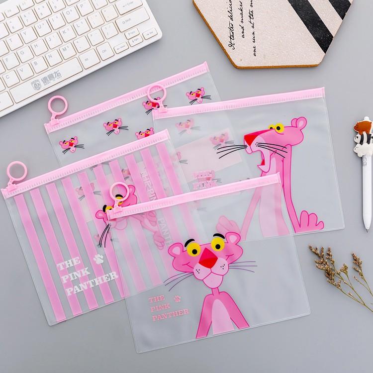 (17x21cm)Túi Zip Lụa Trong Suốt Đựng Bút, Mỹ Phẩm