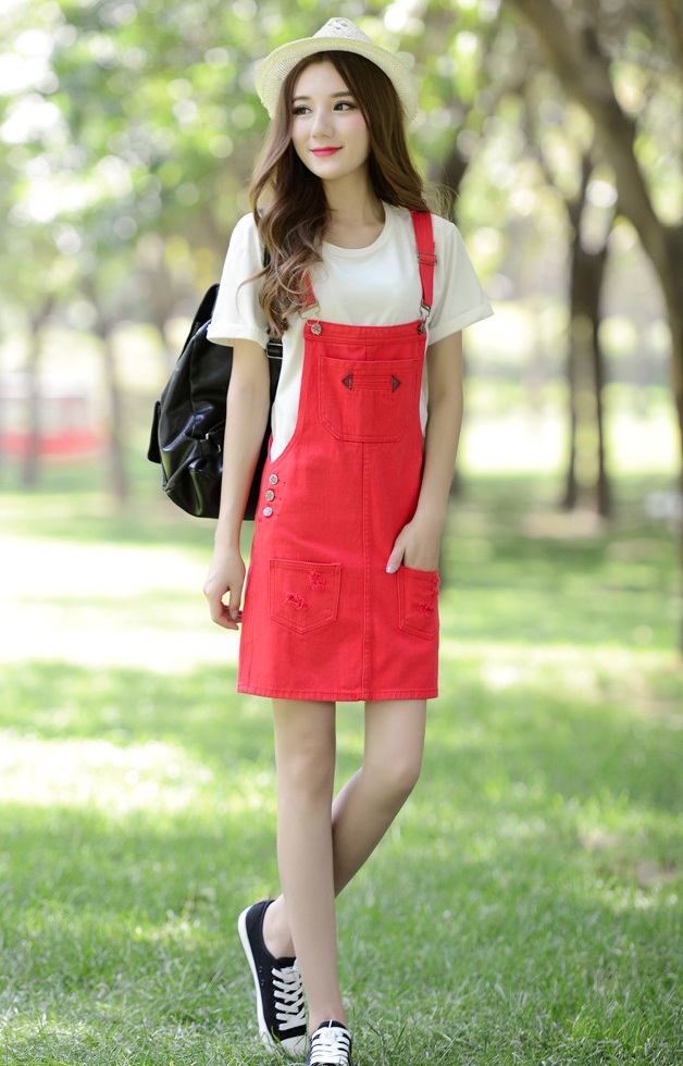 Váy yếm jean ngắn VYN01 C124