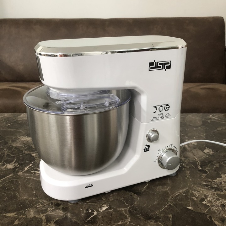 Máy trộn bột, đánh trứng DSP KM3030 dung tích 5 lít, công suất 1000W, trang bị bộ phận kiểm soát tốc độ điện tử - Hàng Nhập Khẩu