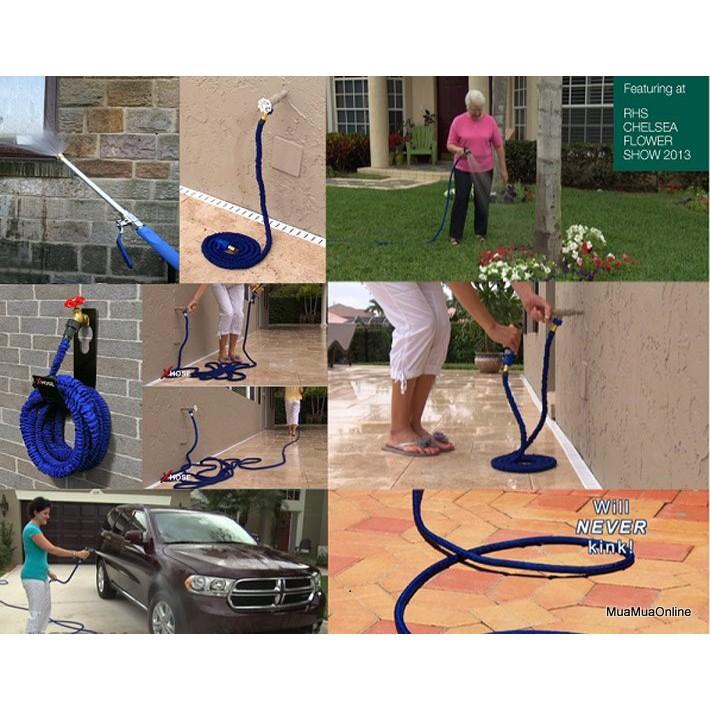 Vòi Xịt Nước Rửa Xe Giãn Nở Magic 15m / 50ft