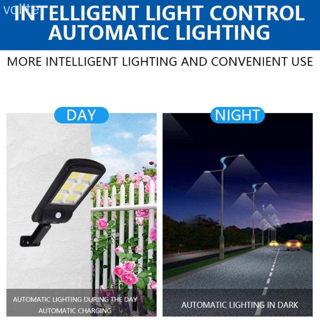 VOLL Wall Light 120LED IP67 Waterproof Stair Pathway Light Solar Power Sensor Garden Yard Security Lamp