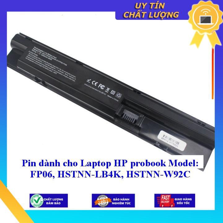 Pin dùng cho Laptop HP probook Model: FP06  HSTNN-LB4K  HSTNN-W92C - Hàng Nhập Khẩu  MIBAT552