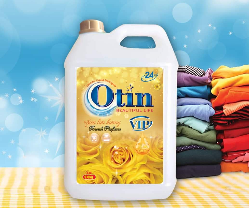 Nước giặt xả Otin vip hương thơm tươi mát lưu hương lâu can 9.36kg