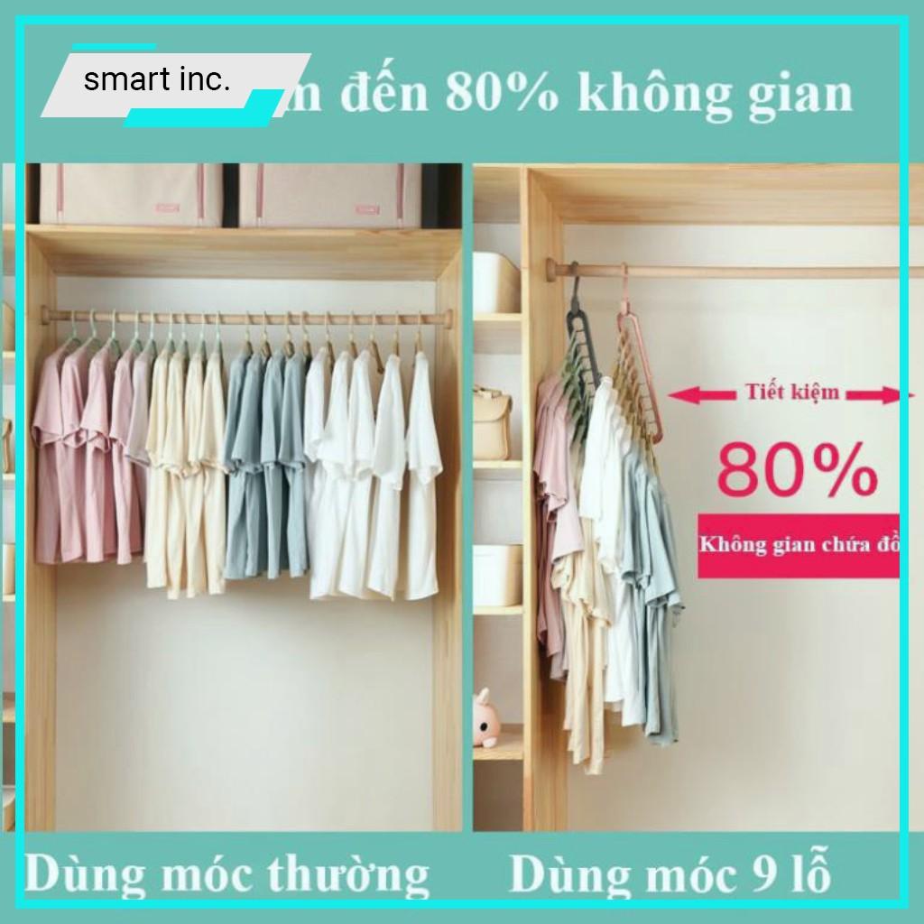 Móc Sào Treo Phơi Quần Áo Cho Bé Gia Đình Thanh Nhựa Cứng 9 Lỗ Mắc Phơi Gấp Xếp Gọn Bỏ Tủ Tiết Kiệm Diện Tích