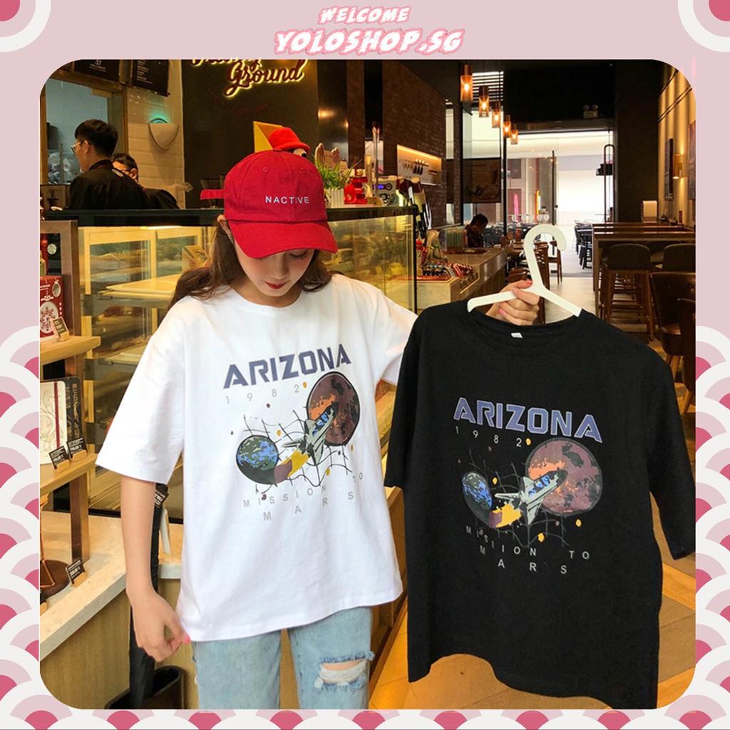 Áo thun tay lỡ form rộng ARIZONA ulzzang couple nam nữ UNISEX