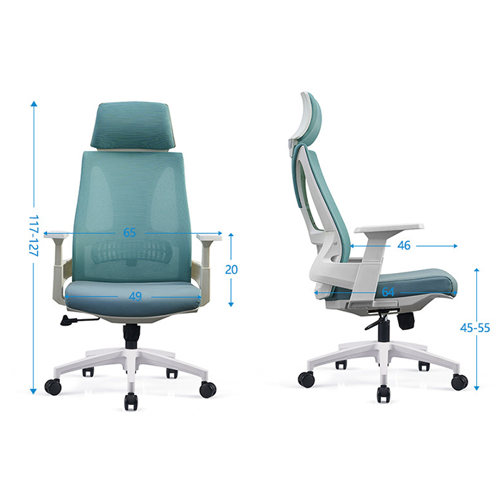 Ghế xoay tựa lưng bằng lưới thoáng mát, ghế làm việc, ghế văn phòng GHP009