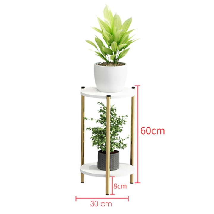 Bàn 2 tầng mini để cây cảnh phòng khách mặt bàn chống nước - Hàng chính hãng