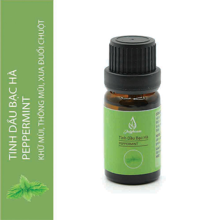 Combo Tinh dầu Bạc Hà, Oải Hương JULYHOUSE  Tặng Tinh dầu Cam Ngọt 10ml.