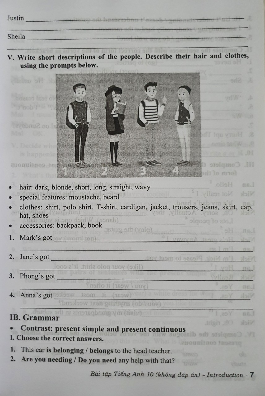 Sách - Bài Tập Tiếng Anh Lớp 10