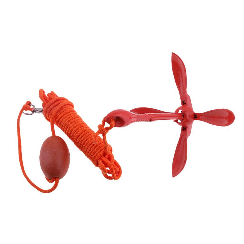 Portable Folding Anchor Buoy Kit For Small Boat Yacht Dinghies Kayak