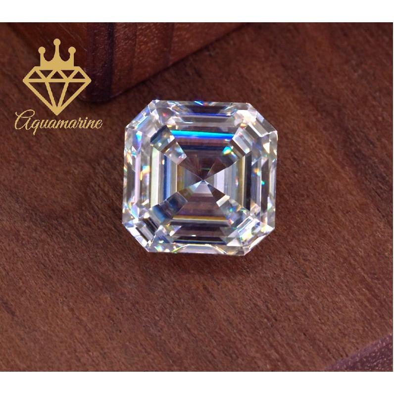 Kim cương nhân tạo Moissanite Asscher