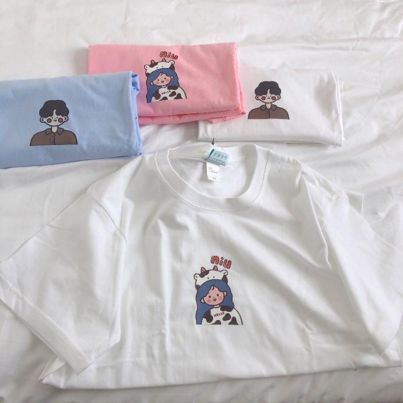 Áo thun tay lỡ 100% cotton cao cấp áo đôi