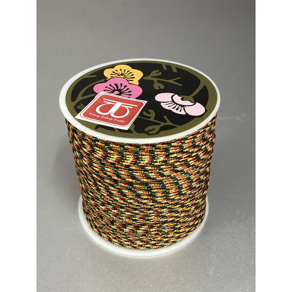 Chỉ ngũ sắc phong thuỷ tết vòng chuỗi hạt -TL344