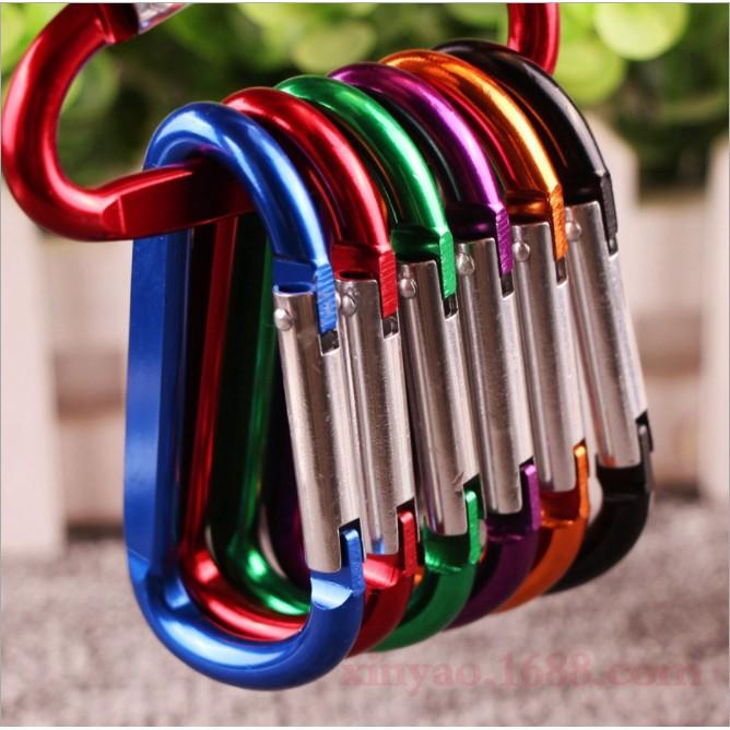 Móc Khóa bằng nhôm carabiner nhiều mẫu