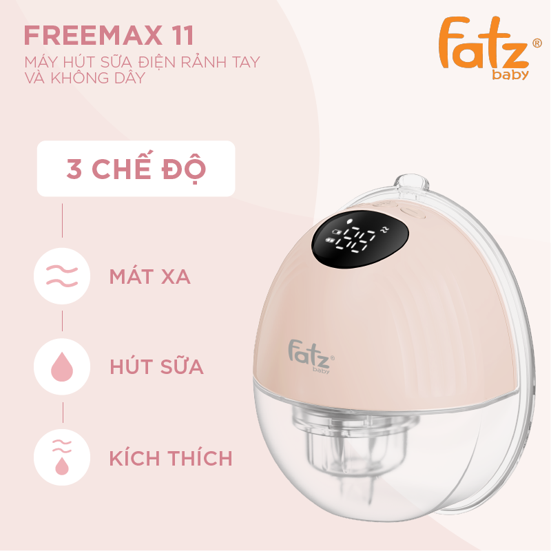 Máy hút sữa điện rảnh tay không dây Fatz baby Freemax 11 -  FB1207CW