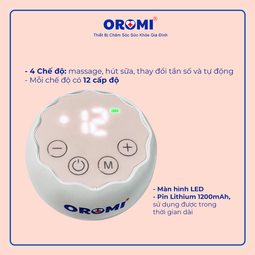 Máy Hút Sữa Điện Đơn OROMI MY-379 - Máy Hút Sữa Không Dây Rảnh Tay