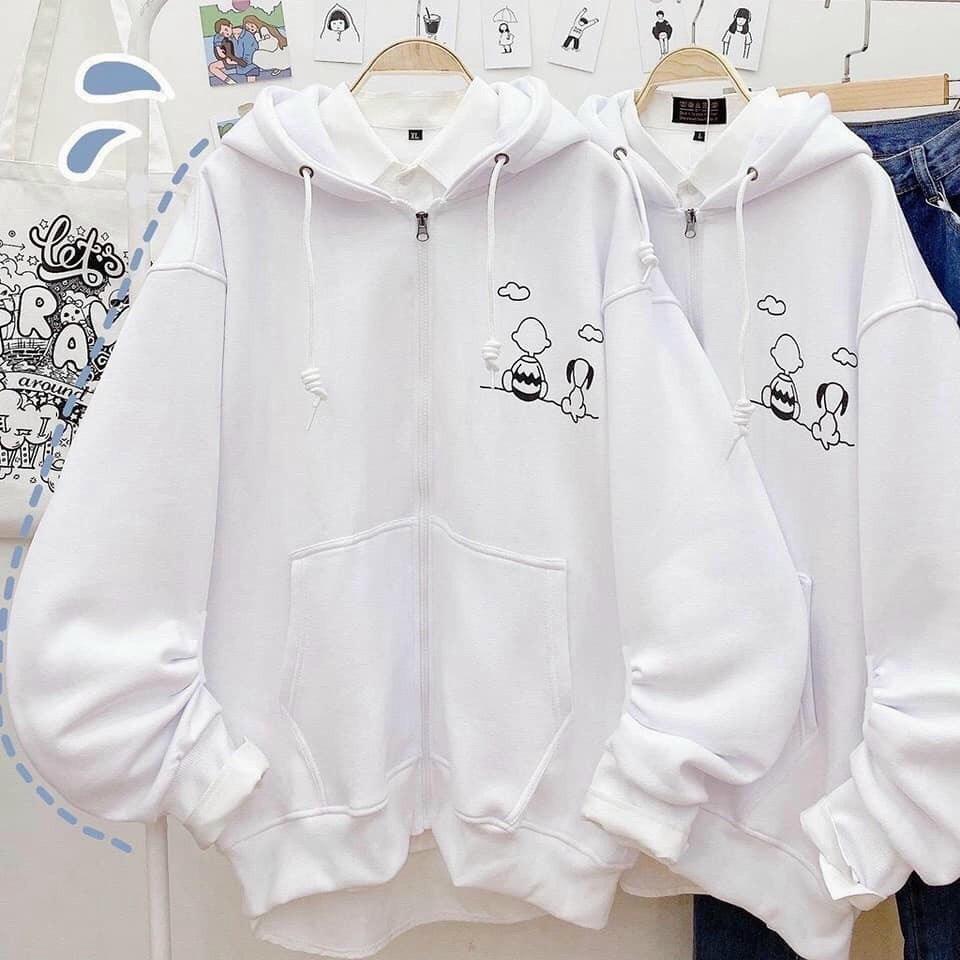 Áo hoodies dây kéo form to y hình cực xinh siêu tôn dáng cho các bạn trẻ KME