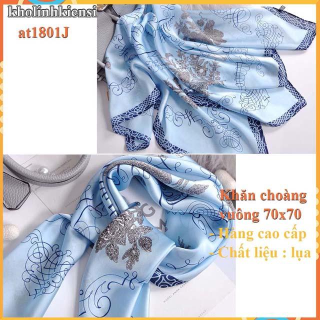 Khăn lụa vuông cao cấp- khăn choàng cổ lụa-hàng quảng châu loại 1