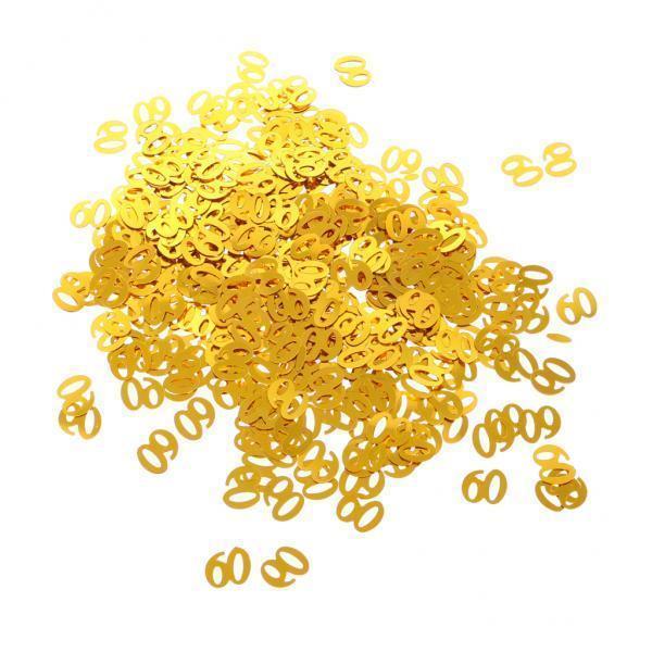 3X Table Confetti Age Birthday Party Wedding Anniversary Table Confetti Gold 60