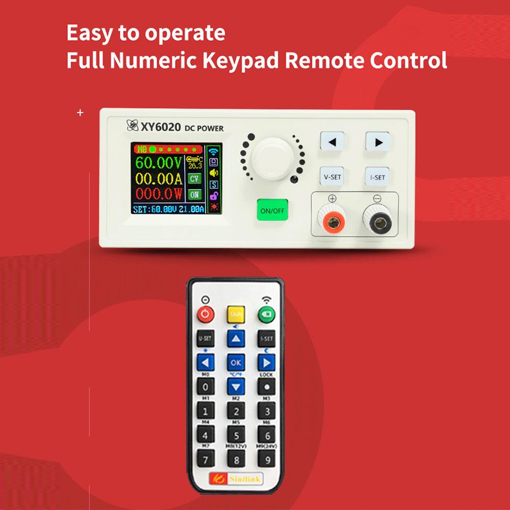 XY6020 Numerical Control Adjustable DC-DC Voltage Step Down Power Supply Module Constant Voltage and Constant Current Buck Converter Voltmeter 20A 1200W