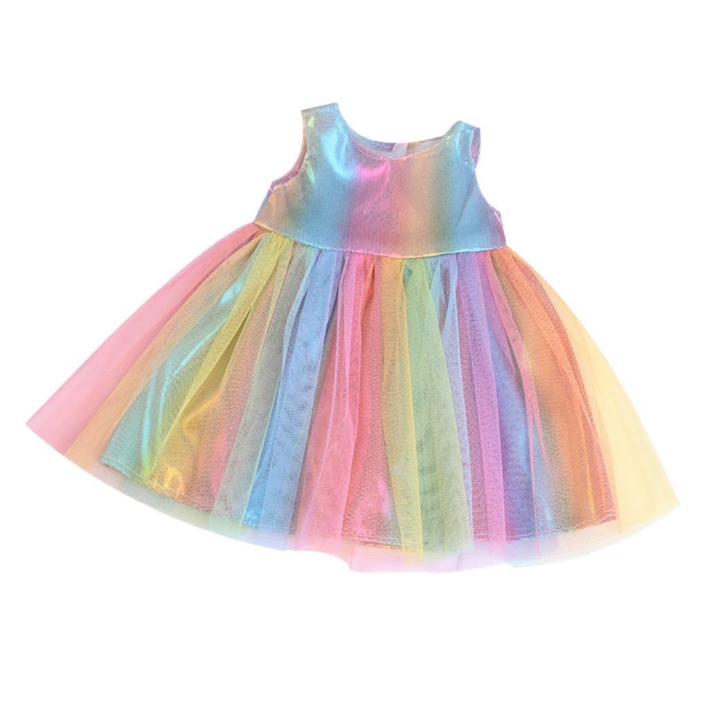 2x American Doll Sleeveless Dress Outfits 18'' Princess Girl Doll Fashion