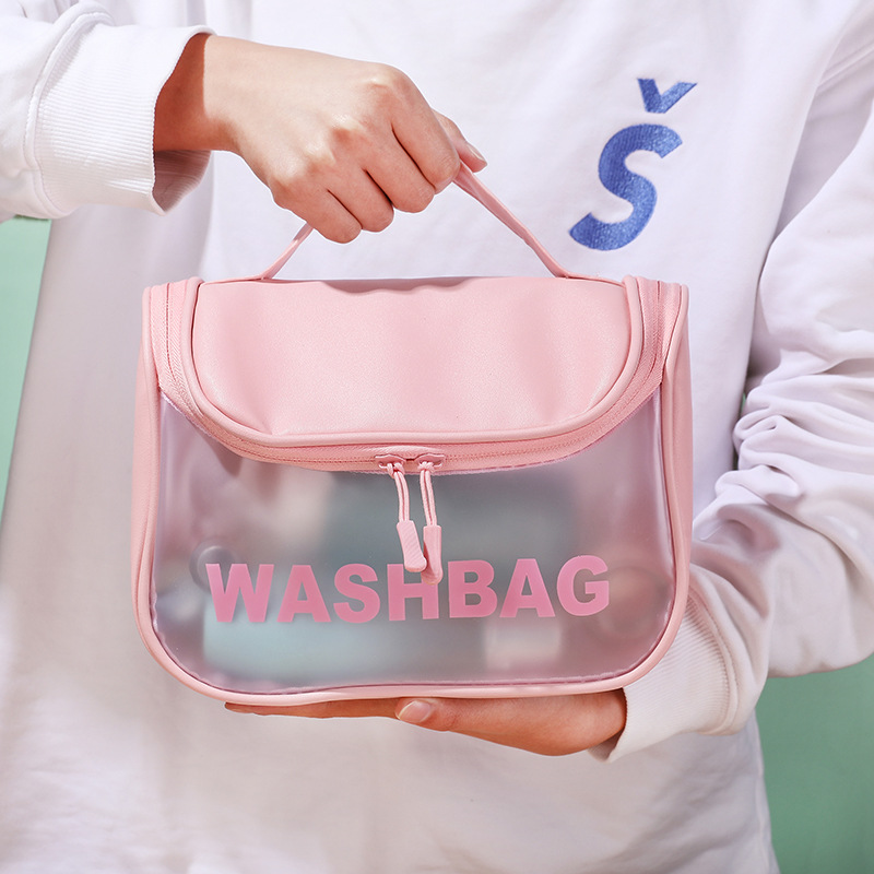 Túi đựng mỹ phẩm trong suốt WASHBAG đồ trang điểm du lịch chống thấm nước