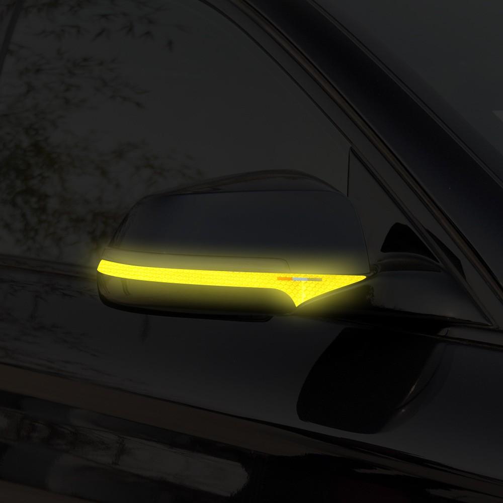 Decal Tem Dải Màu Phản Quang Dán Gương ô Tô Ms-300