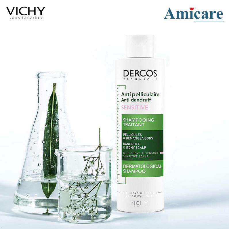 Vichy Dầu Gội Giảm Gàu Cho Da Đầu Nhạy Cảm Dercos Anti-Dandruff Sensitive Advanced Action Shampoo 200ml