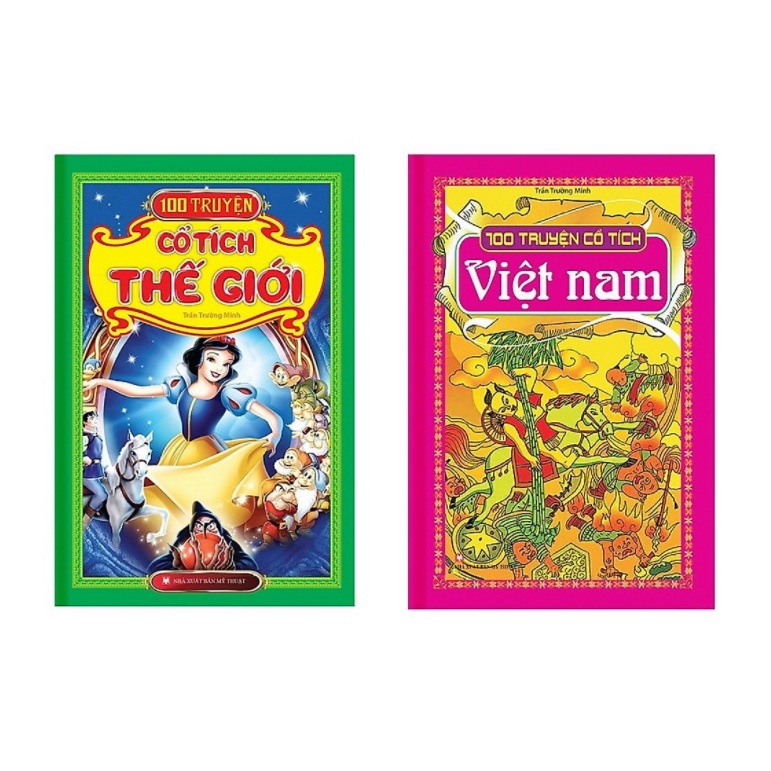 Sách - Combo 2 cuốn 100 Truyện Cổ Tích Thế Giới + 100 Truyện Cổ Tích Việt Nam (Bìa Cứng)