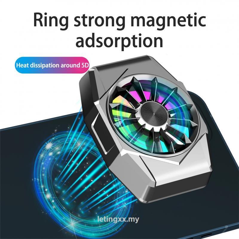 Quạt làm mát X11 có đèn Rgb nhiều màu sắc 300Mah cho điện thoại