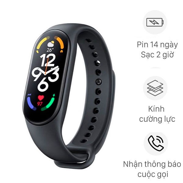 Vòng đeo tay thông minh Xiaomi Smart Band 7 - Hàng Chính Hãng